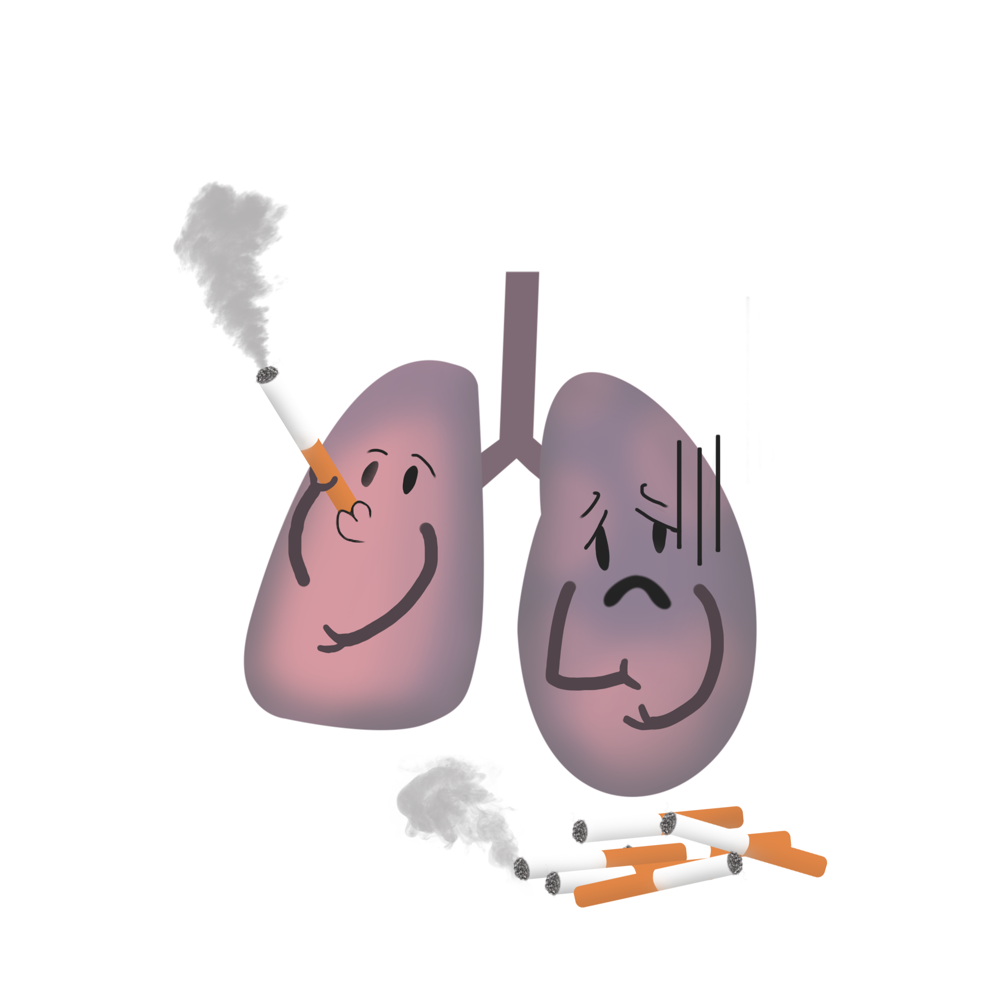 长期吸烟会导致哪些致密性肺病