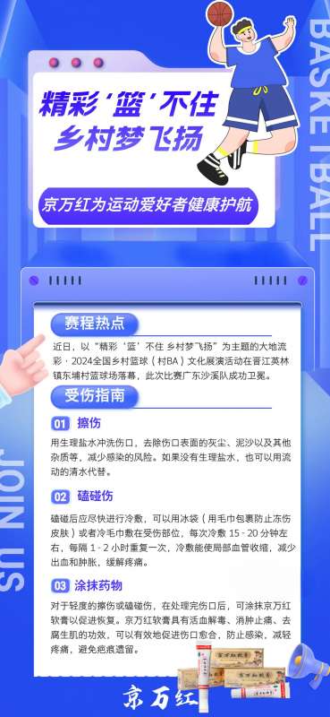 2024全國“村BA”圓滿收官，京萬紅為運動愛好者健康護航！